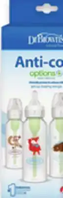 Walmart Dr. Brown's Anti-colic Options+ Narrow baby bottles 4-Pack offer