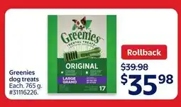 Walmart Greenies dog treats offer