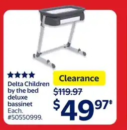 Walmart Delta Children by the bed deluxe bassinet offer