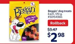 Walmart Beggin' dog treats offer