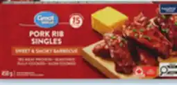 Walmart Great Value fully cooked pork ribs singles offer