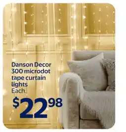 Walmart Danson Decor 300 microdot tape curtain lights offer