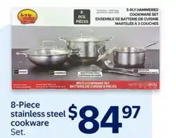 Walmart 8-Piece stainless steel cookware offer