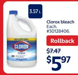 Walmart Clorox bleach offer