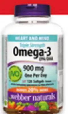 Walmart Webber Naturals glucosamine or Omega-3 offer