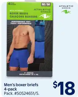 Walmart Men's boxer briefs 4-pack offer