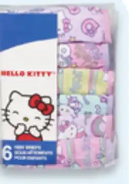 Walmart Kids' licensed underwear offer