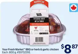 Walmart Your Fresh Market BBQ or herb & garlic chicken offer