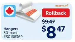 Walmart Hangers offer