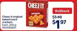 Walmart Cheez-It original baked snack crackers offer