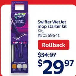 Walmart Swiffer WetJet mop starter kit offer