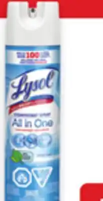 Walmart Lysol disinfectant spray 539 g offer