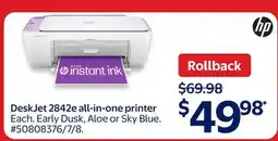 Walmart Desk Jet 2842e all-in-one-printer offer