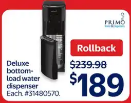Walmart Deluxe bottom-load water dispenser offer