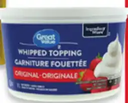 Walmart Great Value whipped topping 1L offer