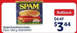 Walmart Spam Luncheon Meat offer