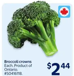 Walmart Broccoli crowns offer
