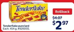Walmart Tenderflake pure lard offer