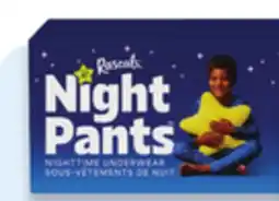Walmart Rascals boys' Night Pants nighttime underwear offer