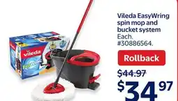 Walmart Vileda EasyWring spin mop and bucket system offer