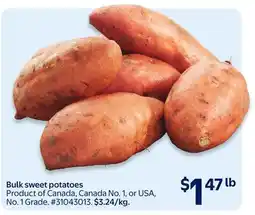 Walmart Bulk sweet potatoes offer