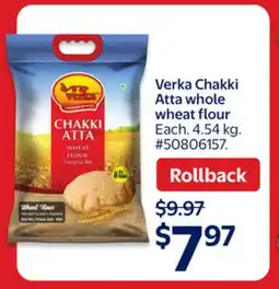 Walmart Verka Chakki Atta whole wheat flour offer