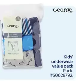Walmart Kids' underwear value pack offer