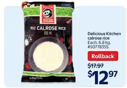 Walmart Delicious Kitchen calrose rice offer