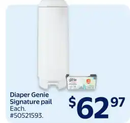 Walmart Diaper Genie Signature pail offer
