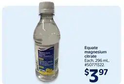 Walmart Equate magnesium citrate offer