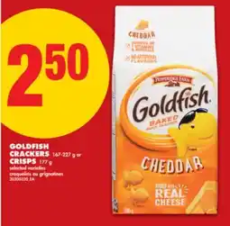 No Frills GOLDFISH CRACKERS, 167-227 g or CRISPS, 177 g offer