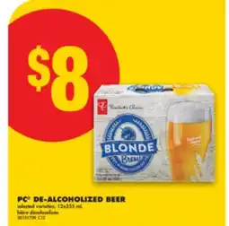 No Frills PC DE-ALCOHOLIZED BEER, 12x355 mL offer