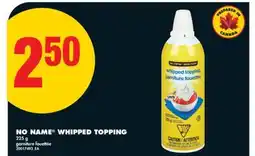 No Frills NO NAME WHIPPED TOPPING, 225 g offer
