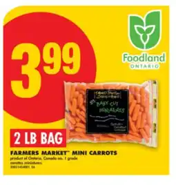 No Frills FARMERS MARKET MINI CARROTS, 2 LB BAG offer