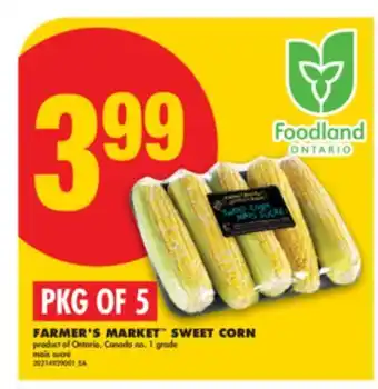 No Frills FARMER'S MARKET SWEET CORN, PKG OF 5 offer