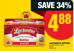 No Frills LACTANTIA BUTTER, 454 g offer