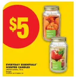 No Frills EVERYDAY ESSENTIALS SCENTED CANDLES, 18 OZ offer