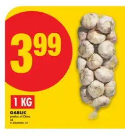 No Frills GARLIC, 1 KG offer