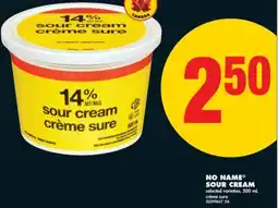 No Frills NO NAME SOUR CREAM, 500 mL offer
