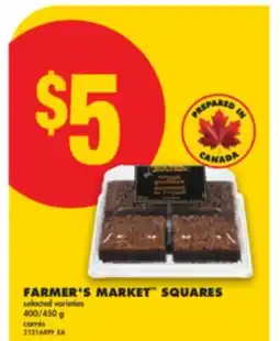 No Frills FARMER'S MARKET SQUARES, 400/450 g offer