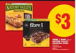 No Frills FIBRE 1 BARS, 125 g or NATURE VALLEY GRANOLA BARS, 148-210 g offer