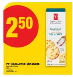 No Frills PC SCALLOPED CRACKERS, 185 G offer