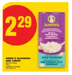 No Frills ANNIE'S MACARONI AND CHEESE, 170 g offer