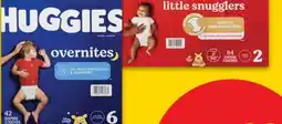 No Frills HUGGIES SUPER BIG PACK DIAPERS, size N-7, 36-104's offer