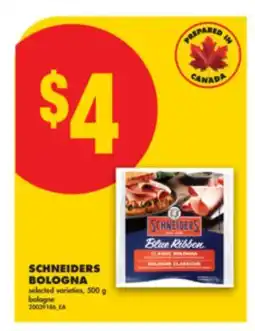 No Frills SCHNEIDERS BOLOGNA, 500 G offer