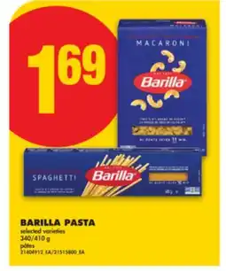 No Frills BARILLA PASTA, 340/410 G offer