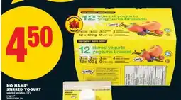 No Frills NO NAME STIRRED YOGURT, 12'S offer