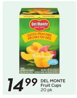 Sobeys DEL MONTE Fruit Cups offer