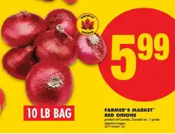 No Frills FARMER'S MARKET RED ONIONS, 10 LB BAG offer