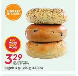 Sobeys Bagels offer